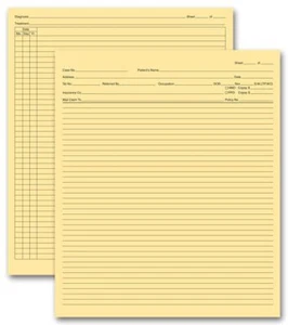 H381 General Patient Exam Records Folder Style W/o Account Record 9 1/2 x 8"QTY - Picture 1 of 1