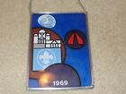 Boy Scout 1969 World Scouting Bureau Conference Crest Stained Glass Metal Plaque