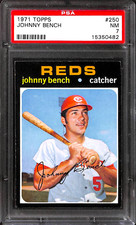 1971 TOPPS #250 JOHNNY BENCH PSA 7 15350482