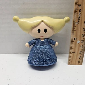 Disney Animators Collection 3,5" MINI BAMBOLA ELSA - Modellino giocattolo Frozen Blue Glitter - Foto 1 di 2