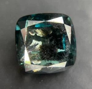 1.54 Ct Blue Salt And Pepper Lab Grown Diamond Cushion Loose Lab Created Diamond - Picture 1 of 10