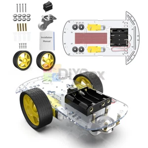 2WD Smart Robot Car Chassis Kit/Speed encoder Battery Box 1:48 for Arduino - Picture 1 of 12