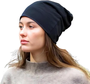 Mütze Damen Herren, Slouch Beanie Mütze, Weich Dünne Mütze aus Baumwolle, Jersey - Bild 1 von 8