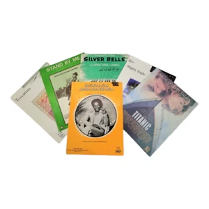 Piano Sheet Music Bundle My Heart Will Go On Mighty Eagle Silver Bells and More - Picture 1 of 1
