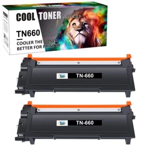 2PK TN660 Toner Cartridge for Brother TN630 MFC-L2700DW MFC-L2740DW DCP-L2540DW - Picture 1 of 6