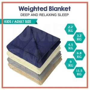 Kids Adult Size Weighted Blanket Heavy Gravity 2.2/3.2/4.5/6.8/ 9/11.5 KG - Picture 1 of 13