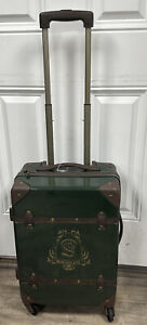 Pottery Barn TEEN Harry Potter Hard Sided Slytherin Carry On Spinner *READ FLAW