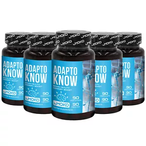Impulsor cerebral Ashwagandha Ginkgo Biloba Ginseng estrés y ansiedad 5 x 90 - Imagen 1 de 9
