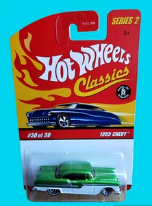 2006 Hot Wheels 1955 CHEVY Yellow & White Classics Series 2 1:64 30/30 NM-MT! - Picture 1 of 12