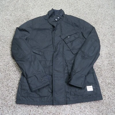 G Star Raw Jacket Mens Small Black Sandhurst Military Utility Cargo Zip Nylon - Image 1 of 4