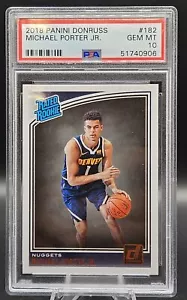 2018-19 Donruss #182 Michael Porter Jr. PSA 10 Rookie - Imagen 1 de 2