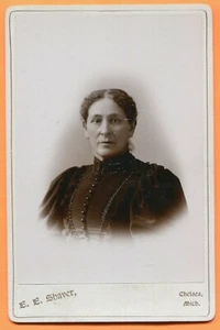 Chelsea, MI, Portrait of a Young Woman, by Shaver, circa 1890s - Picture 1 of 2