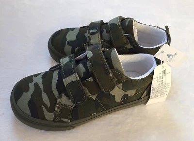 Zapatillas Baby Gap Baby Boy Verde Camuflaje Lona Nuevas Con Etiquetas Talla 9 Foto 1 de 4