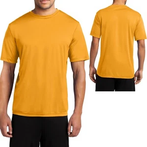 Mens Moisture Wicking T-Shirt Dri Fit Workout Gym Exercise Tee XS-XL 2XL 3XL 4XL - Picture 1 of 19