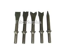 5 Piece Air Hammer Chisel Set .401 and 10mm shank