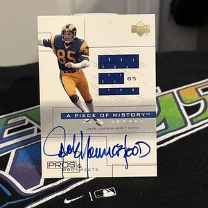 2001 Upper Deck Pros & Prospects Jack Youngblood A Piece of History Auto #JY-AJ - Bild 1 von 10