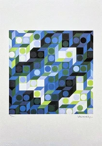 VICTOR VASARELY - Deuton - VB - signed, numbered edition 400/500, 35x50cm - Picture 1 of 5