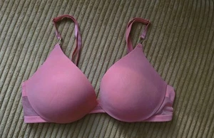 Victoria's Secret Coral 32D Push-Up Bra NWOT Brass V Mesh Side - Picture 1 of 5