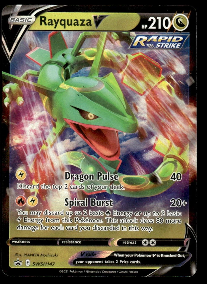 Pokemon TCG SWSH: Sword & Shield Promo Cards #SWSH147 Rayquaza V NM - Image 1 of 2