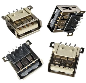 [3pz] Presa USB Superficie Montaggio PCB, Connettore Femmina Tipo A SMD -rif:829 - Foto 1 di 12