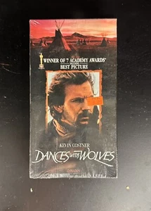 Dances with Wolves (VHS, 1990) 1st Release Orion Watermark Sealed Kevin Costner. - Picture 1 of 5
