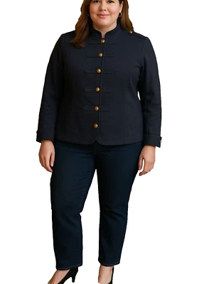 Women's Lane Bryant Military Style Cotton blend Jacket, size 16 - Image 1 of 4