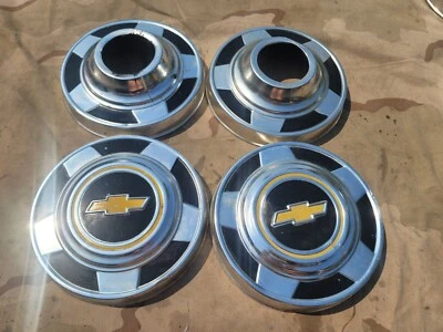 (4) 1973-1987 Chevy Pickup Truck Hubcap Cap OEM 1/2 1500 73-87 10.5" - Image 1 of 4