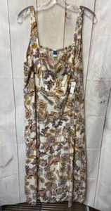 Neu mit Etikett Old Navy Damenkleid Größe XXL beige Leinenmischung - Bild 1 von 3