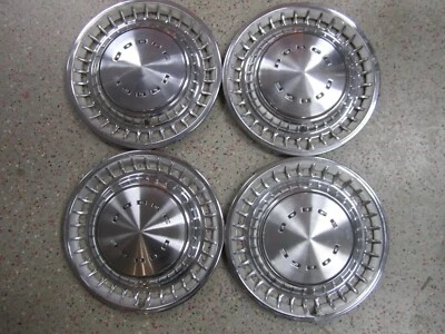 Juego (4) Tapacubos Tapacubos 370 1972-1976 14" Dodge Challenger Charger Dart Van Foto 1 de 4