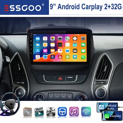 Autoradio Per Hyundai iX35 2010-2015 2+32G Carplay Android13 GPS WIFI SWC USB BT - Immagine 1 di 4