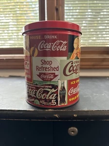 Vintage 1993 Coca Cola Tin Canister 6" - Picture 1 of 3