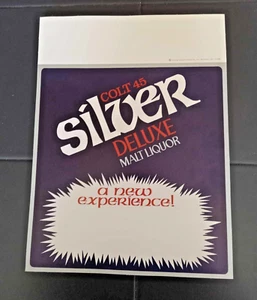 (New Old Stock) Colt 45 Silber Deluxe Malz Schnapsladen Display Schild 1983-1985 - Bild 1 von 2