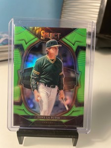 Tony La Russa 2023 Select Neon Green Prizm Concourse #07/75 #94 Athletics H12