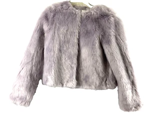 Rachel Zoe Kunstfelljacke Damen klein helllila Haken vorne formelle Veranstaltung - Bild 1 von 12