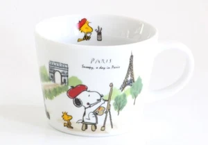 Peanuts Snoopy porcelain world design large mug cup Paris - Picture 1 of 4