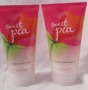 Bath & Body Works Lot of 2 Sweet Pea Creamy Body Wash NEW - Picture 1 of 1