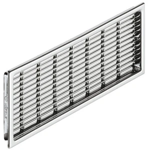 Griglia di ventilazione Häfele mobili ventilazione griglia di scarico quadrata cromata porta griglia argento - Foto 1 di 9