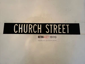 Church Street - Hartlepool 2510 Linen Bus Destination Blind 35” Gift - Picture 1 of 12