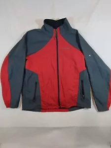 Marmot Jacket Men's XL Full Zip Windbreaker Mock Neck Outdoors Hiking Gray Red - Picture 1 of 8