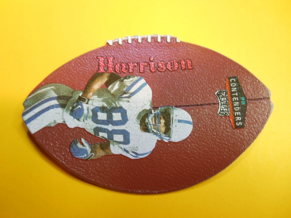 1998 Playoff Contenders Marvin Harrison Leather Red #36 Colts Football Card - Image 1 of 4