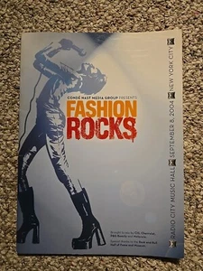 Fashion Rocks Sept 8 2004 Radio City Music Hall Program RARE - Picture 1 of 1
