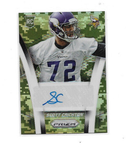 2014 Panini Prizm - Autographed Rookie - Camo Prizms #AR-SC Scott Crichton