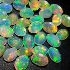 7x5 MM Natural AAA Grade Multi Color Rainbow Fire Faceted Ethiopian Welo Opal