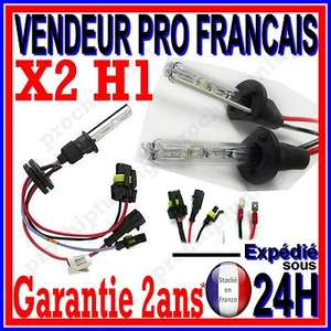 2 AMPOULE AU XENON H1 8000k 35W 55W POUR KIT HID 12V LAMPE FEU PHARE DE RECHANGE - Foto 1 di 3
