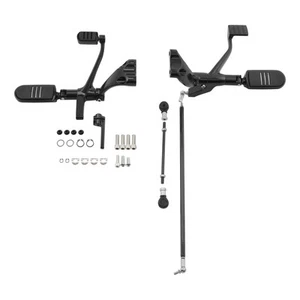 Black Forward Controls Levers Fit For Harley Sportster XL 883 1200 2004-2013 - Picture 1 of 7