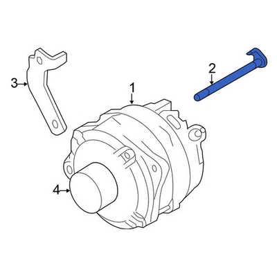 For Nissan Murano 2010-2014 Nissan 119161AA0A Alternator Bracket Bolt - Image 1 of 4