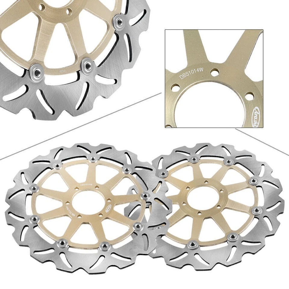 Front Brake Disc Rotors Fit Ducati 748 888 916 996 998 GT Monster ST4 ST2 Sport Foto 1 de 4