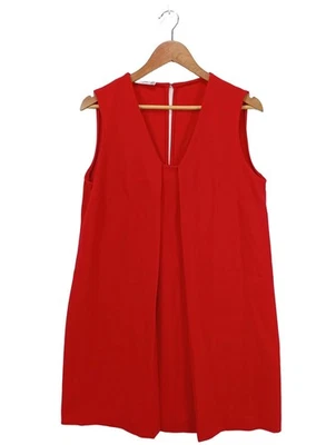 MANGO Vestido línea A Mujeres Vestido Talla EU 40 rojo elegante - Imagen 1 de 4