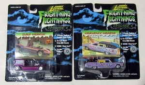 1999 (2) Johnny Lightning - GEORGE BARRIS “Surf Hearse” & “Heavenly Hearse” - Picture 1 of 5