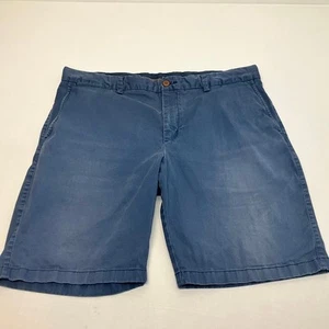 Tommy Bahama 10" Flat Front Stretch Chino Shorts Navy Blue Mens Size 40 - Picture 1 of 8